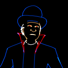 Dracula animated lasershow