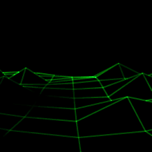 George Michael graphic laser show