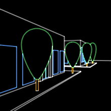 Glamorous graphic laser show