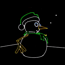 W Christmas lasershow