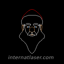 santa laser show
